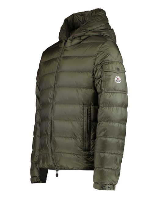 Moncler Green Najan Hooded Short Down Jacket for men