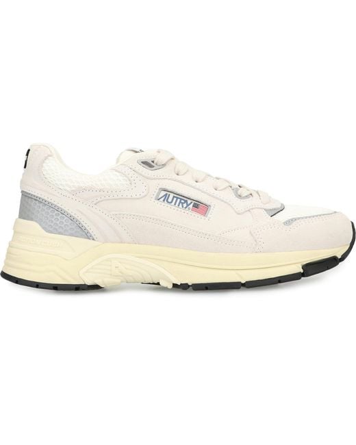 Autry White Hyperway Low-Top Sneakers