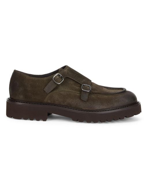 Doucal's Brown Shoe With Straps for men