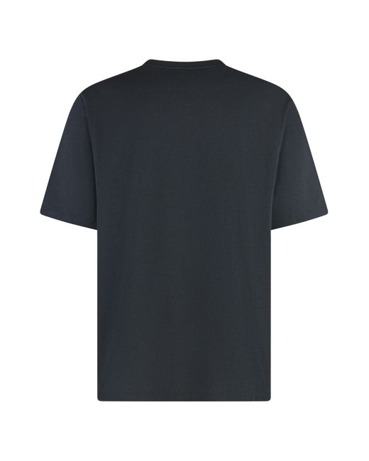 McQueen Black Cotton Crew-Neck T-Shirt for men