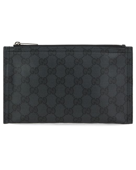 Gucci Gray Pouch With Monogram for men