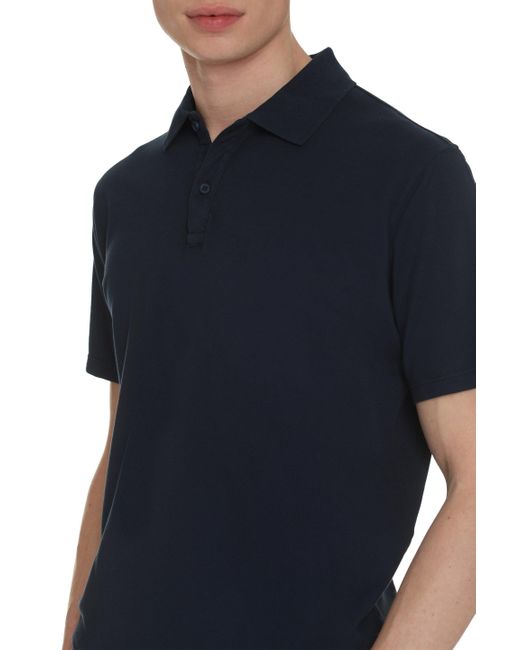 Paul & Shark Blue Short Sleeve Cotton Polo Shirt for men