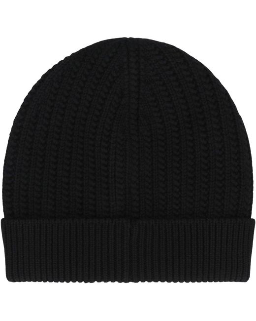 Dolce & Gabbana Black Dolce & Gabbana Knit Wool Hat for men