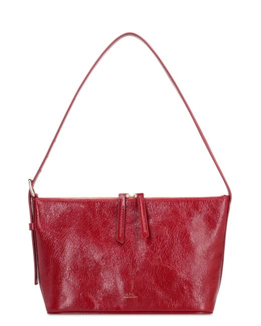 A.P.C. Red Shoulder Bag Vera