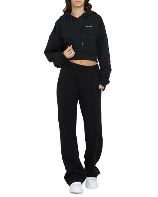 Off-White c/o Virgil Abloh Black Cropped Hoodie