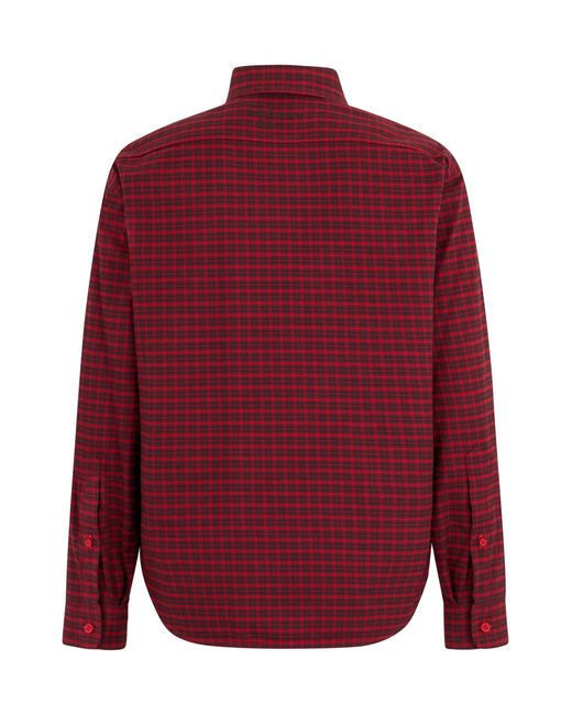 Balenciaga Red Checked Cotton Shirt