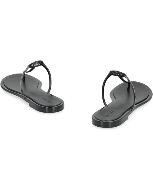 Tory Burch Black Mini Miller Jelly Sandals