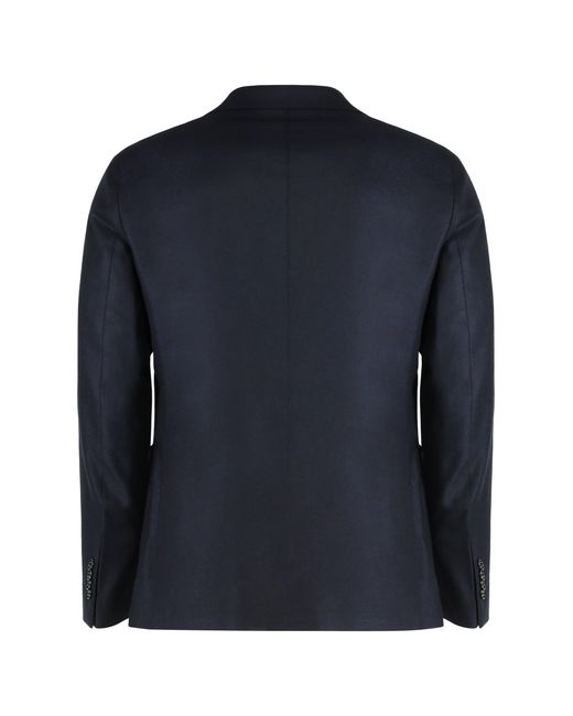 Tagliatore Blue Single-breasted Jacket With Two Buttons for men