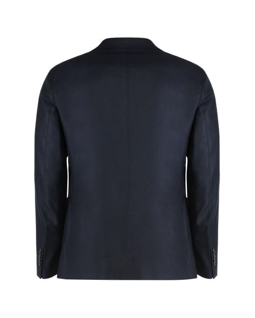 Tagliatore Blue Single-breasted Jacket With Two Buttons for men