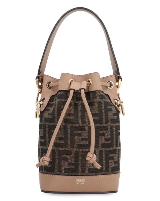 Fendi Black Mon Tresor Fabric Mini-bag