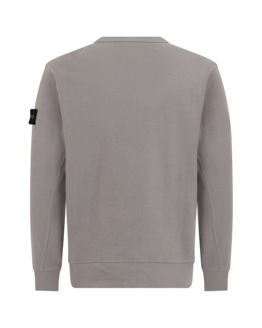 Stone Island Gray Sweatshirt With Logo for men
