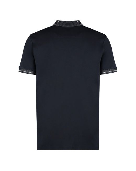 Boss Black Logo Print Cotton Polo Shirt for men