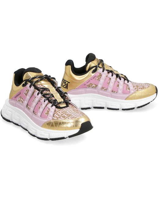 Versace Pink 'trigreca' Sneakers