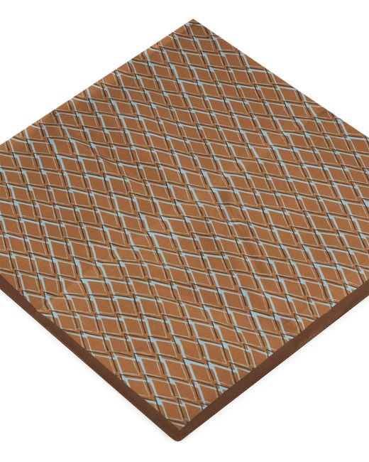 Slowear Brown Silk Scarf for men