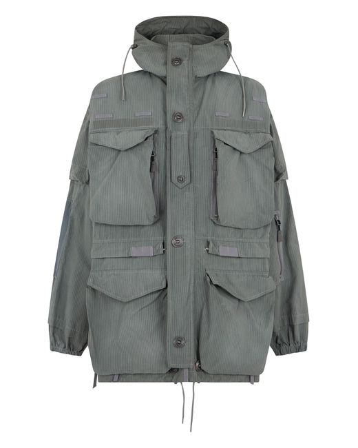 Maison Margiela Gray Oversized Parka for men