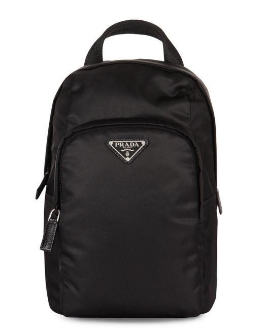 Zaino in Re-Nylon di Prada in Black da Uomo