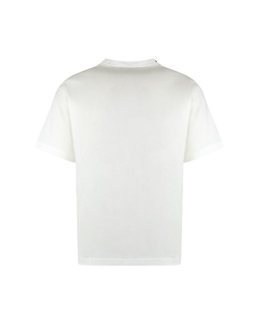 Dolce & Gabbana White Cotton Crew-Neck T-Shirt for men