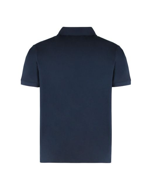 Paul & Shark Blue Solid Shirt Collar Polo for men