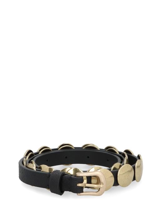 Golden Goose Deluxe Brand Black Trinidad Leather Belt