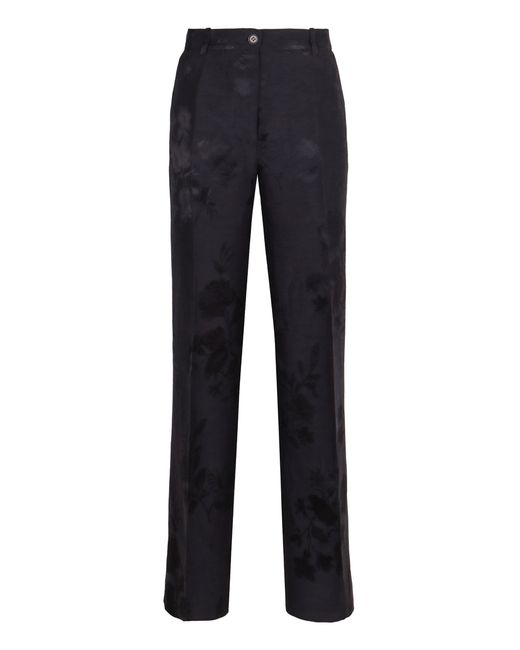 P.A.R.O.S.H. Blue Linen Trousers