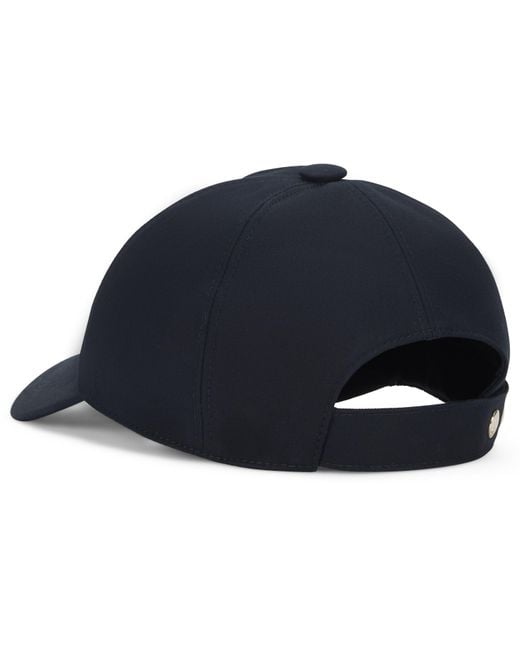 Max Mara Blue Cap With Embroidered Logo