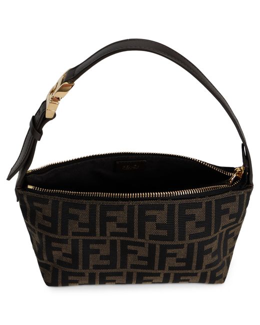 Borsetta Zip Top Small di Fendi in Black