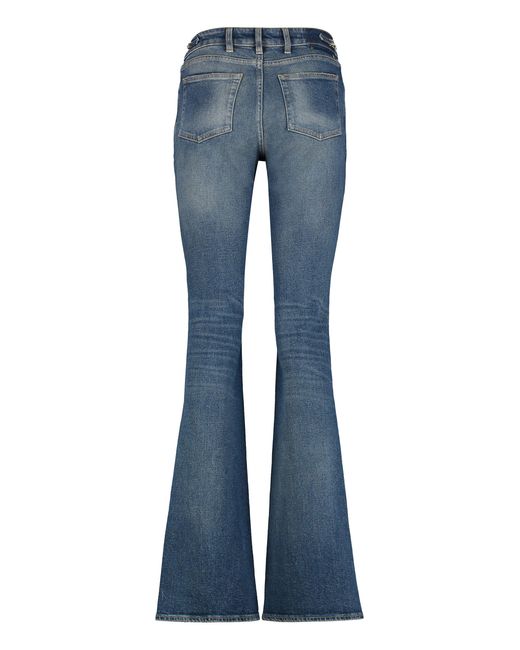 Golden Goose Deluxe Brand Blue Bootcut Jeans With Vintage Wash