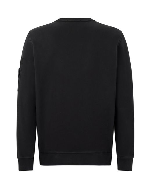 Stone Island Black Cotton Sweatshirt for men