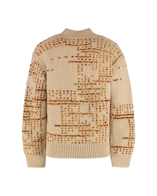 Dries Van Noten Natural Crew Neck Sweater for men