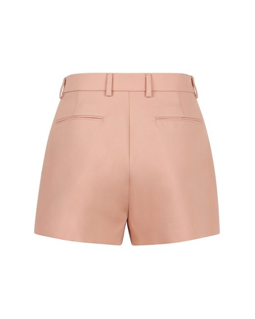 Shorts in lana di Gucci in Pink