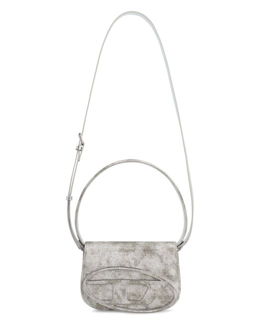 Borsa a spalla 1dr in tessuto di DIESEL in Gray