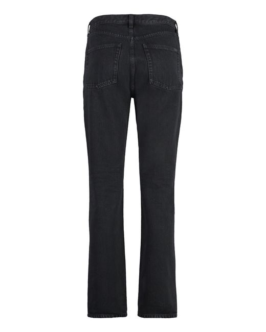 Saint Laurent Blue 5-Pocket Straight-Leg Jeans