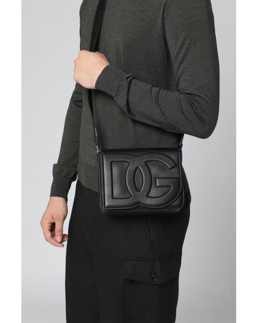 Dolce & Gabbana Black Dolce & Gabbana Dg Logo Crossbody Bag for men