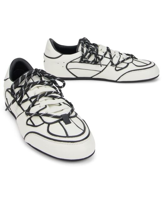 Dolce & Gabbana White Sneaker With Contrast Details for men