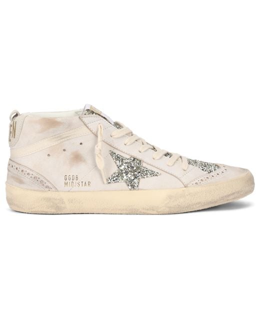 Golden Goose Deluxe Brand White Sneakers Mid-Star