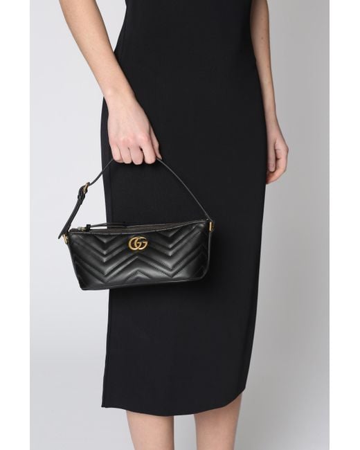 Gucci Black Handbag GG Marmont