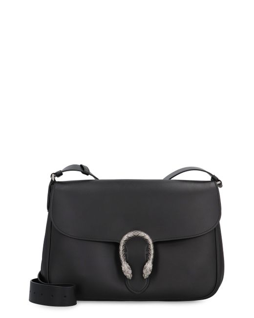Gucci Black Dionysus Grained Leather Bag for men