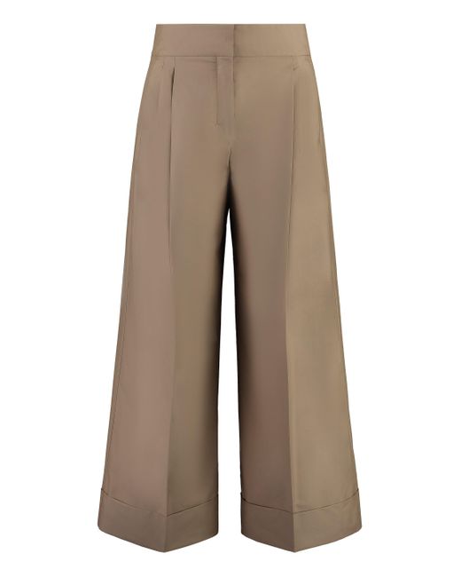 Pantaloni cropped Abba di Max Mara in Brown