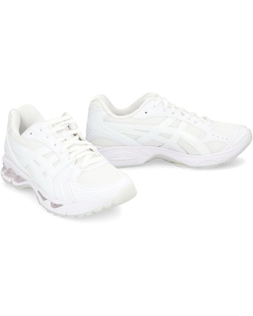 Comme des Garçons White Low-Top Sneakers Made Of Leather And Fabric for men