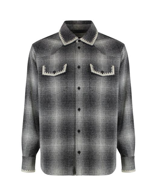 Golden Goose Deluxe Brand Gray Sweater Made Of Wool Blend