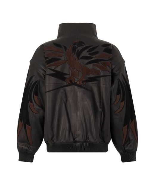 P.A.R.O.S.H. Black Bomber With High Collar