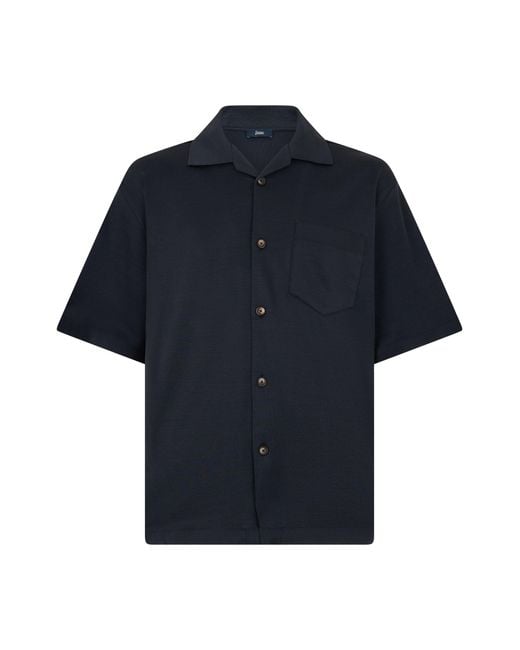 Herno Blue Short Sleeve Shirt for men