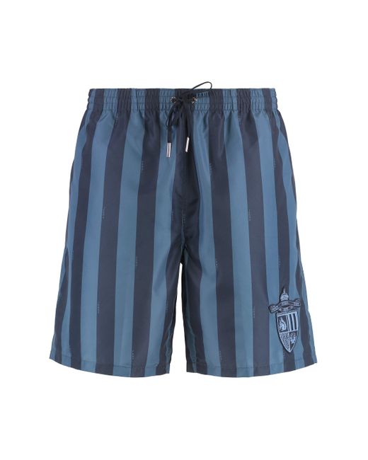 Shorts da mare in nylon di Fendi in Blue da Uomo