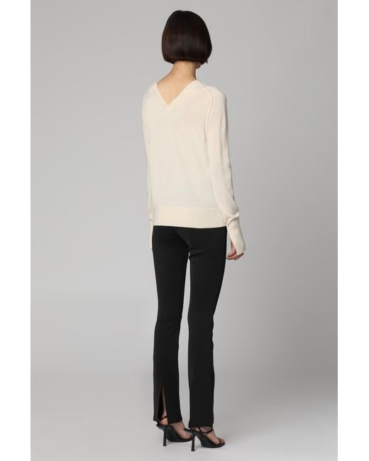 Calvin Klein Natural Wool V-Neck Sweater