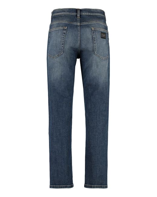 Dolce & Gabbana Blue Loose-fit Jeans for men