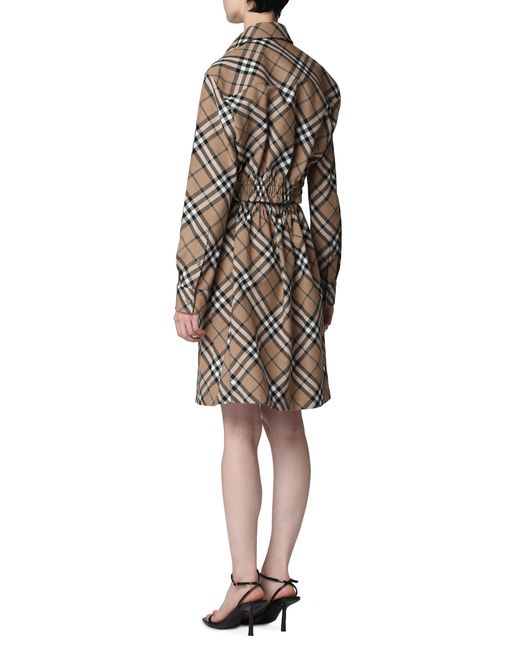 Burberry Natural Belted Shirtdress