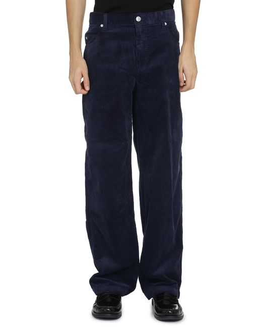 Isabel Marant Blue Jorje Corduroy Trousers for men