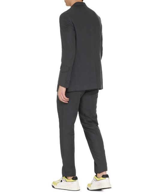 Fendi Black Single-Breasted Two-Button Blazer for men