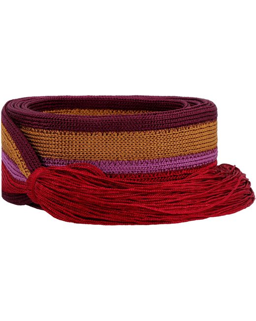 Forte Forte Striped Fabric Belt in Red - Lyst