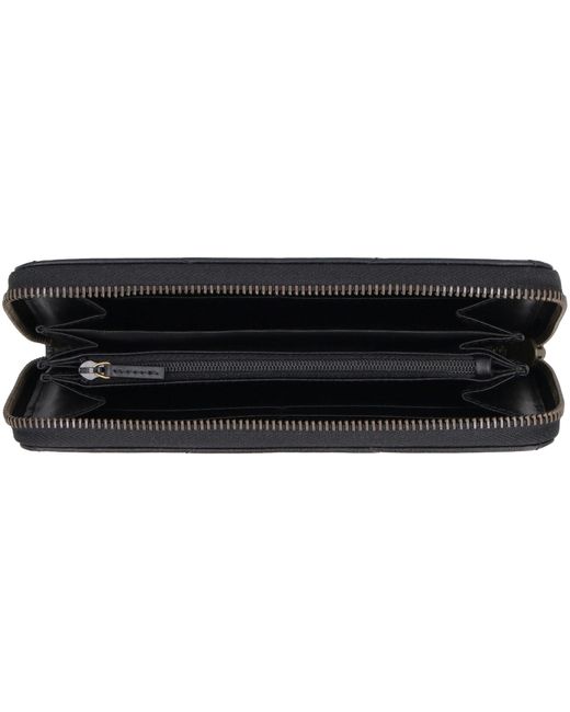 Portafoglio zip-around GG Marmont in pelle di Gucci in Gray